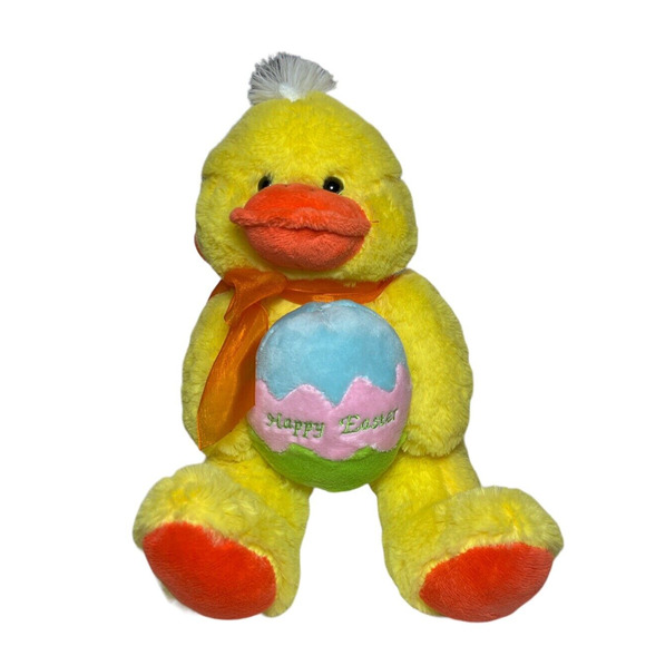 Easter Chick Duck Egg Yellow Orange Plush Stuffed Animal ANICO Hug Fun Holiday - Picture 1 of 9